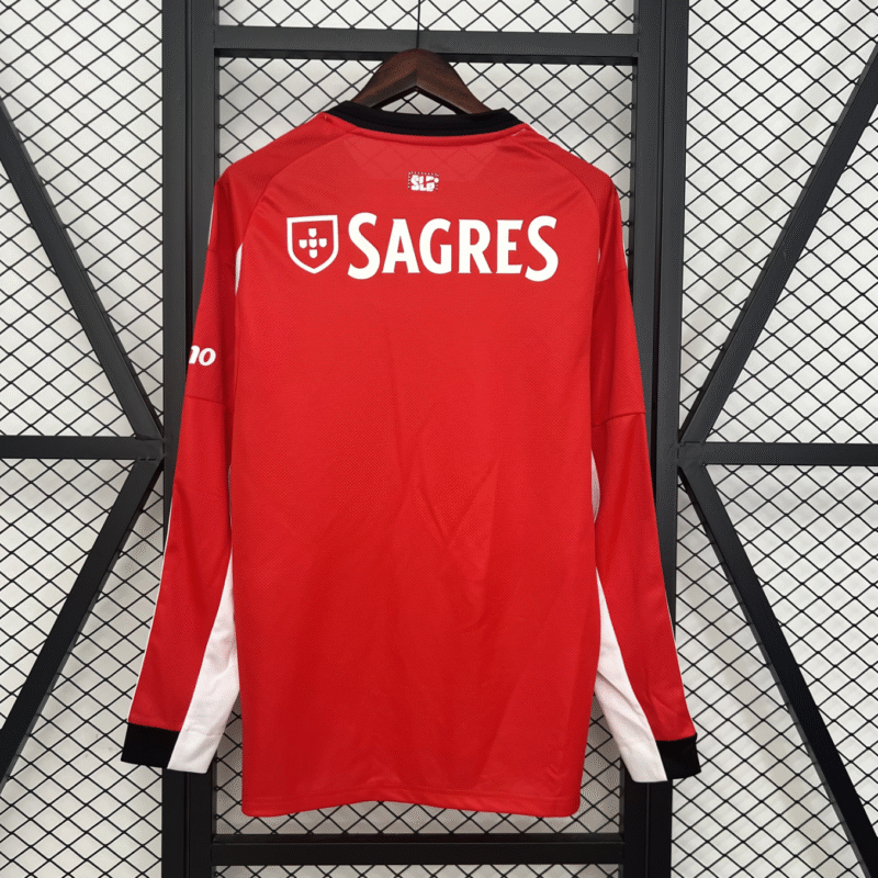 Benfica 2025/26 Long Sleeve Home Kit - Image 3